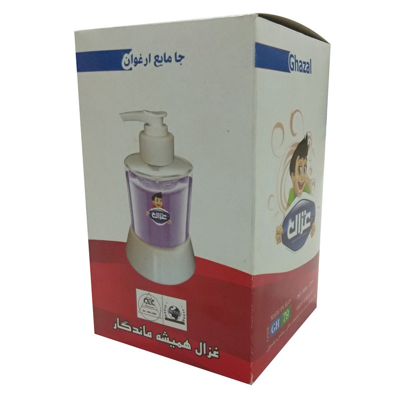 پمپ مایع دستشویی غزال طرح ارغوان