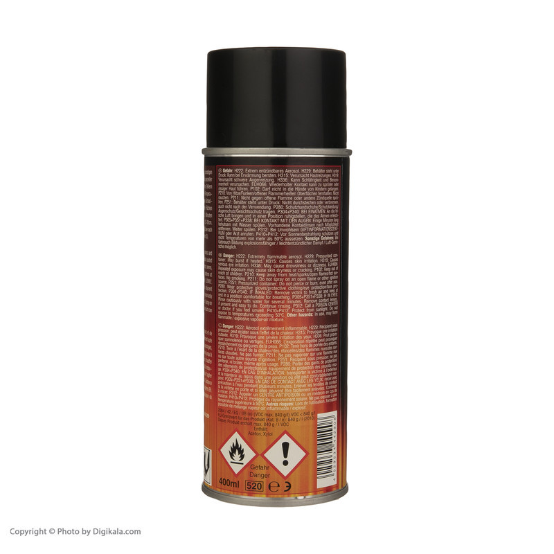 اسپری رنگ نسوز مشکی پروسول مدل Thermo lack کد 08 حجم 400 میلی لیتر