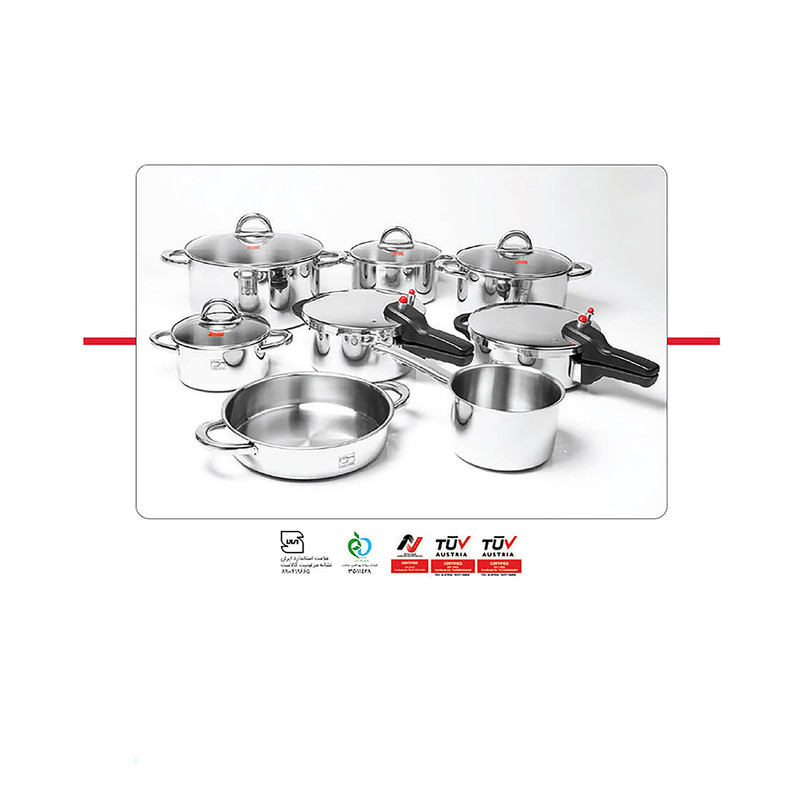 زودپز پارس استیل مدل کف سه لایه گنجایش 4.5 ليتر
