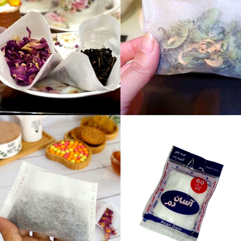 فیلتر چای آسان دم مدل اقتصادی بسته 60 عددی