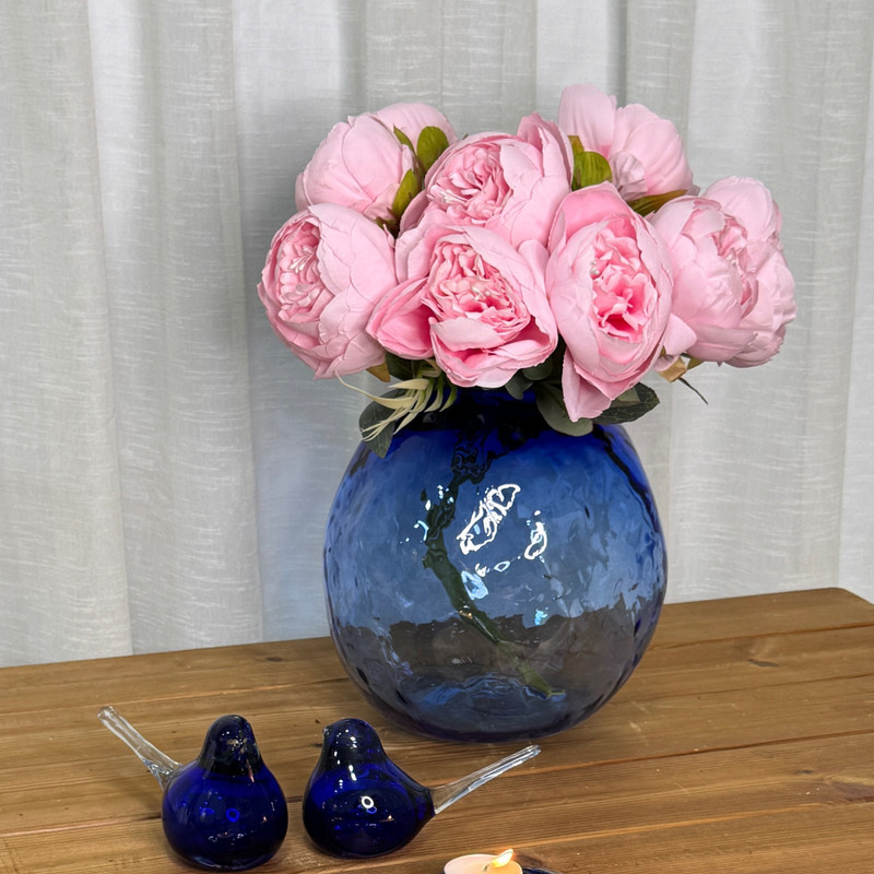 گلدان شیشه ای مدل دفرمه