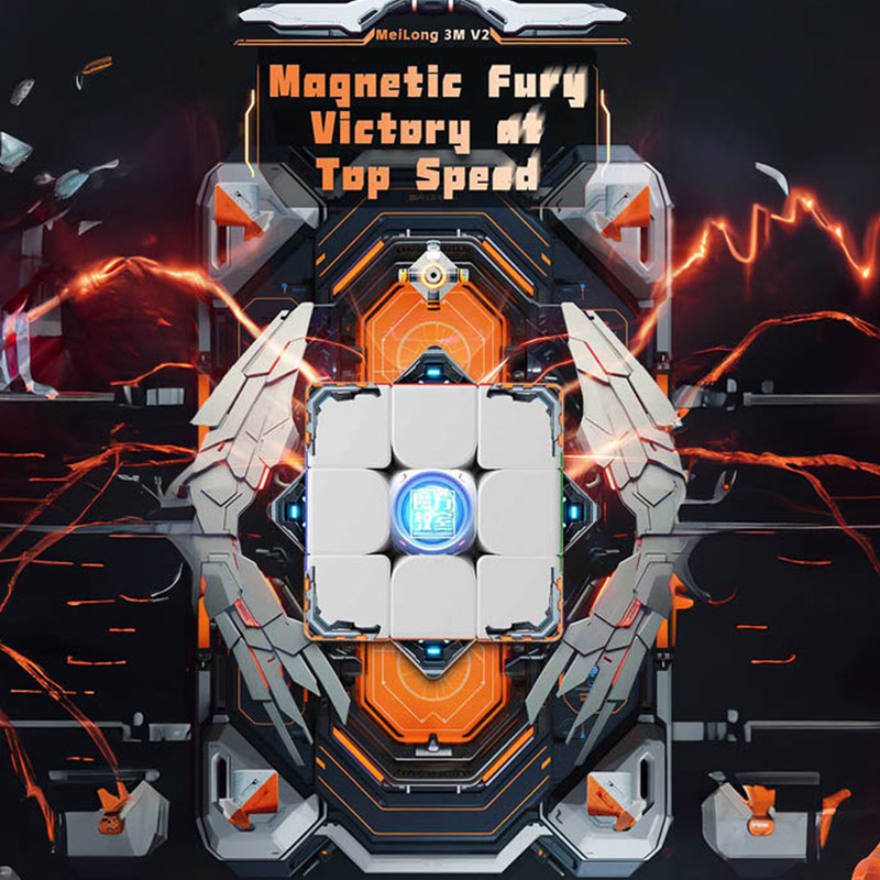 مکعب روبیک موفنگ جیااوشی مدل مویو میلانگ مگنت ورژن 2 3×3 Moyu MeiLong Magnetic V2