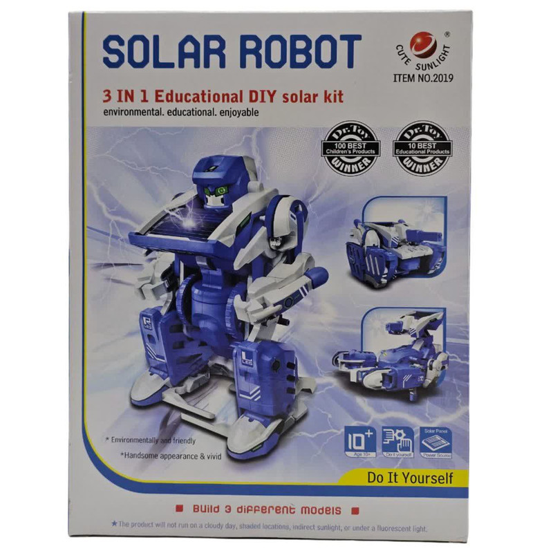ربات ناب سل مدل آموزشی سولار خورشیدی 3 در 1 SOLAR ROBOT 3IN1 EDUCATIONAL DIY SOLAR KIT