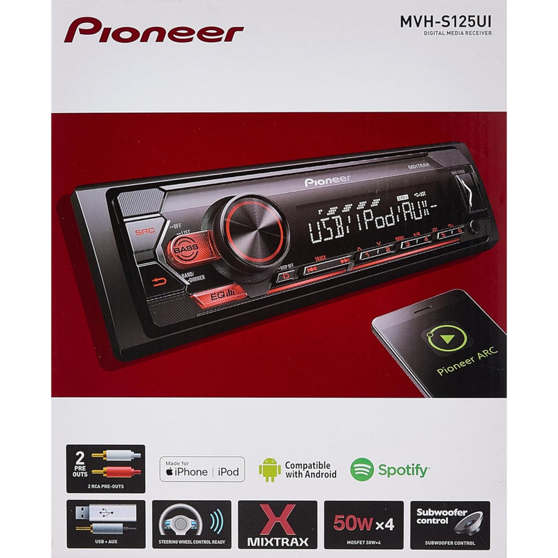 پخش کننده خودرو پایونیر مدل MVH-S125UI