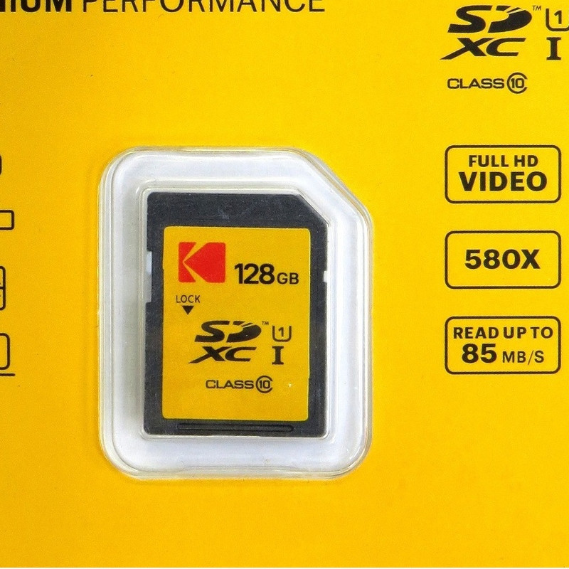 کارت حافظه SDXC کداک مدل PREMIUM کلاس 10 استاندارد U1 سرعت 85MBps ظرفیت 128 گیگابایت