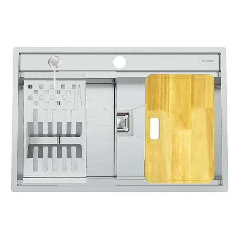 سینک ظرفشویی استیل توکار یک لگنه مکوان مدل MS74-Max
