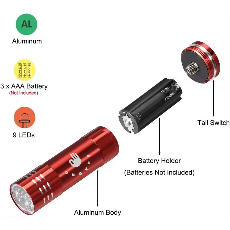 چراغ قوه اکی یس مدل UV LIGHT 20