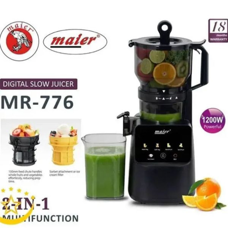 عصاره گیر و بستنی ساز 1200 وات مایر مدل MR776