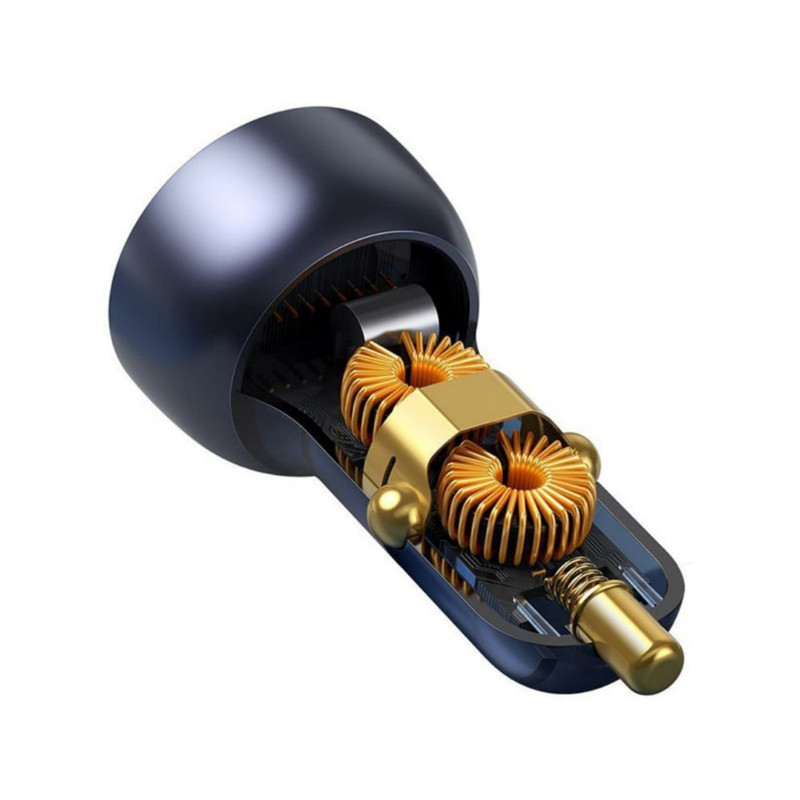 شارژر فندکی 65 وات باسئوس مدل Dual Quick Charger-65W