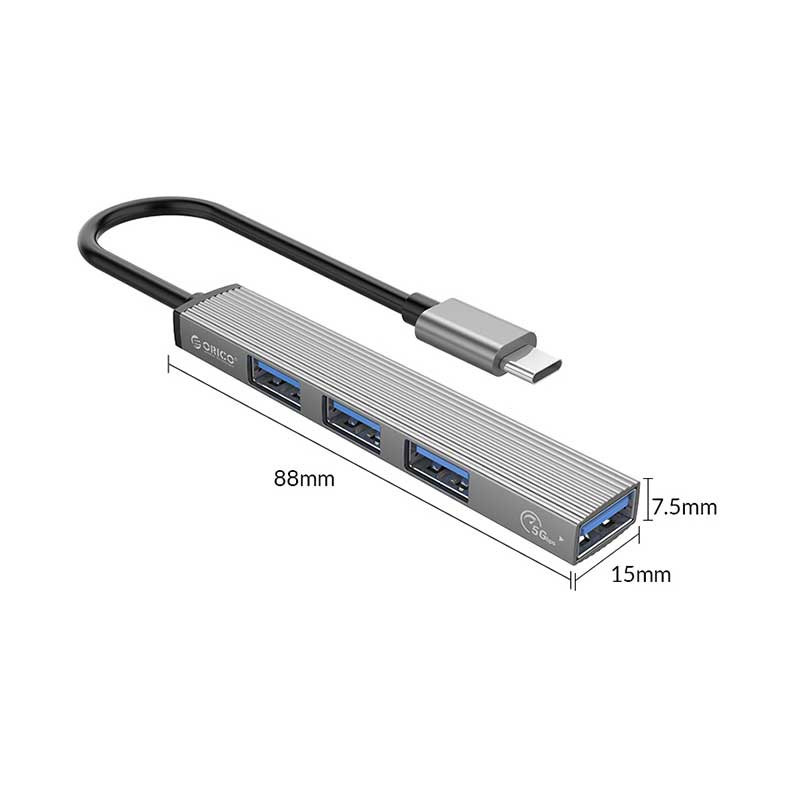 هاب چهار پورت USB-C اوریکو مدل AH-13