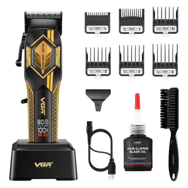 ماشین اصلاح موی سر و صورت شارژی وی جی ار مدل V-119