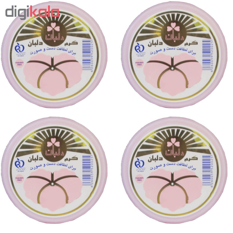 کرم مرطوب کننده دلبان مدل DB04 حجم 90 میلی لیتر مجموعه 4 عددی