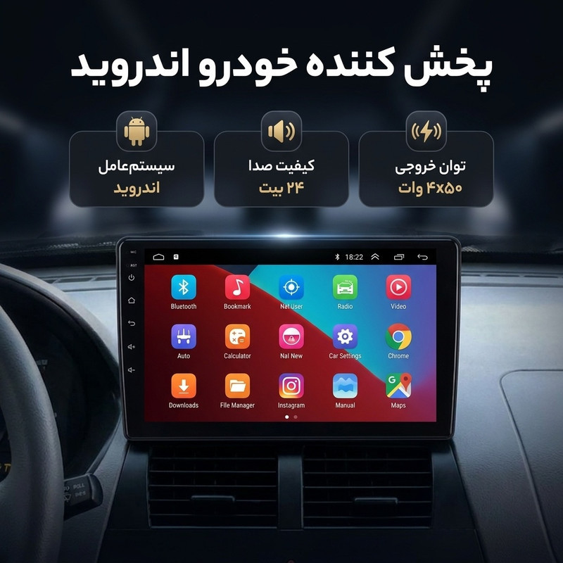 پخش کننده خودرو مدل مانیتور Android