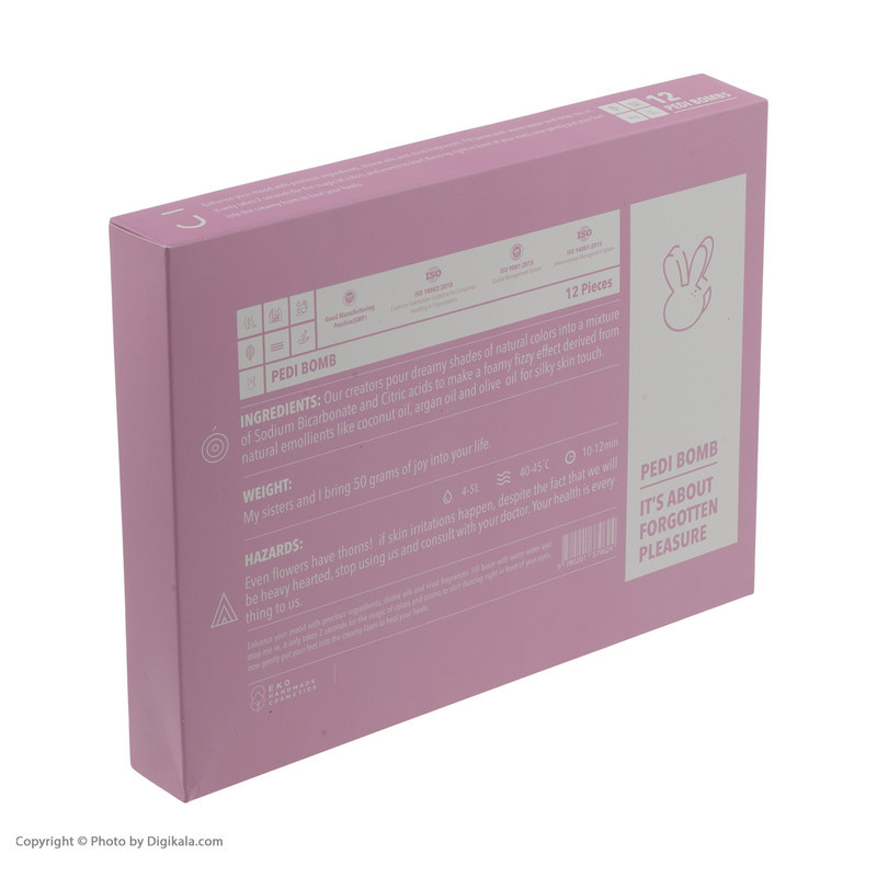 کوکتل پدیکور ژبن پلاس مدل Rabbit وزن 600 گرم بسته 12 عددی