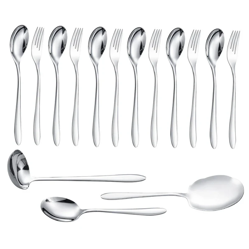 سرویس قاشق و چنگال 15 پارچه جی فی نی مدل G-015