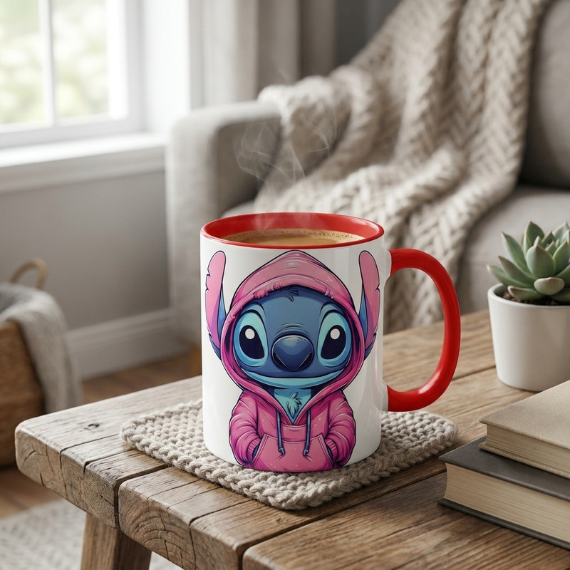ماگ مدل استیج Stitch دسته رنگی کد 9157