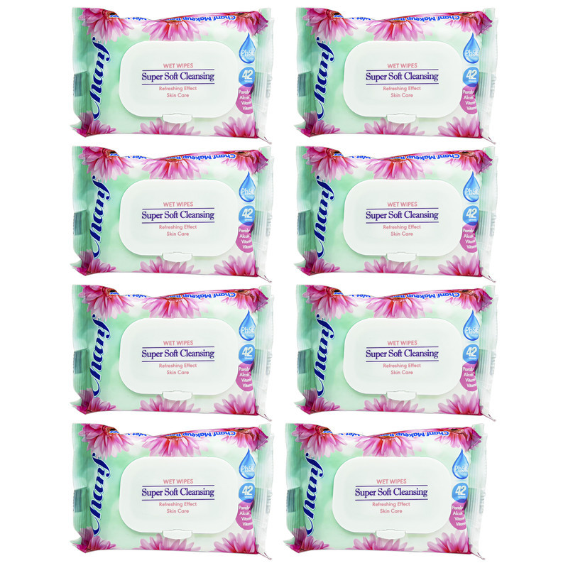 دستمال مرطوب چانف مدل Super Soft-X1 مجموعه 8 عددی