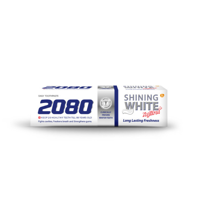 خمیر دندان بیست هشتاد 2080 مدل Shining White حجم 100 میلی لیتر