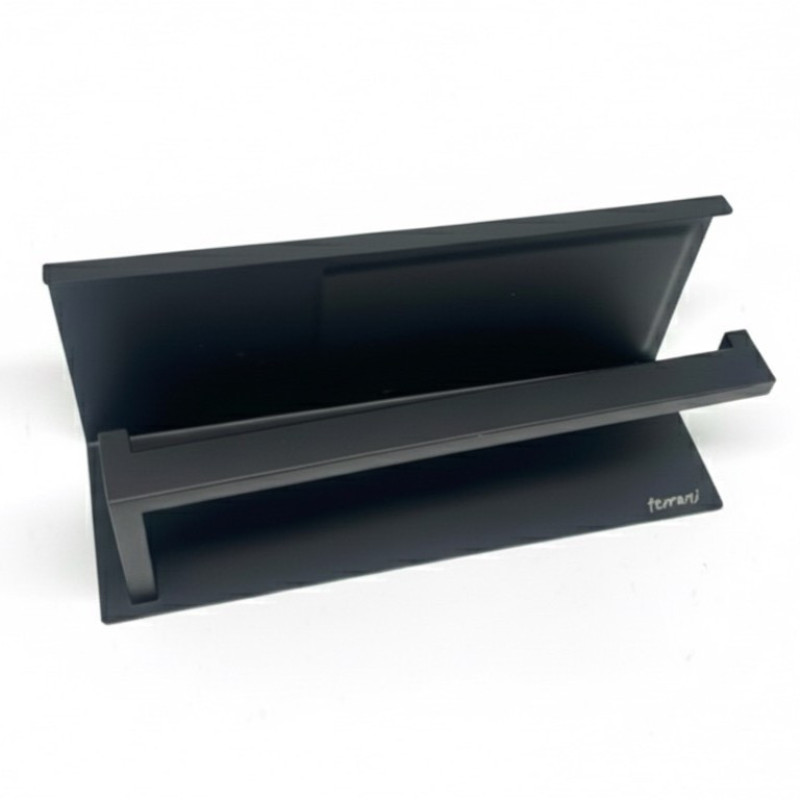 پایه رول دستمال کاغذی مدل ترونی صفحه دار بلند استیل کد AK14L