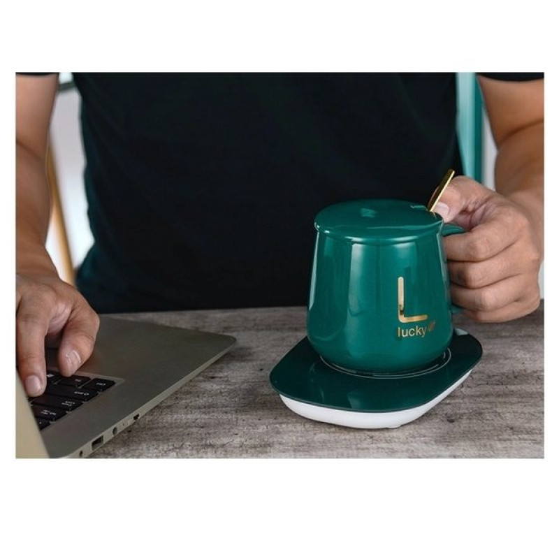 ماگ حرارتی لاکی مدل Energy Saving به همراه صفحه گرم‌کن برقی