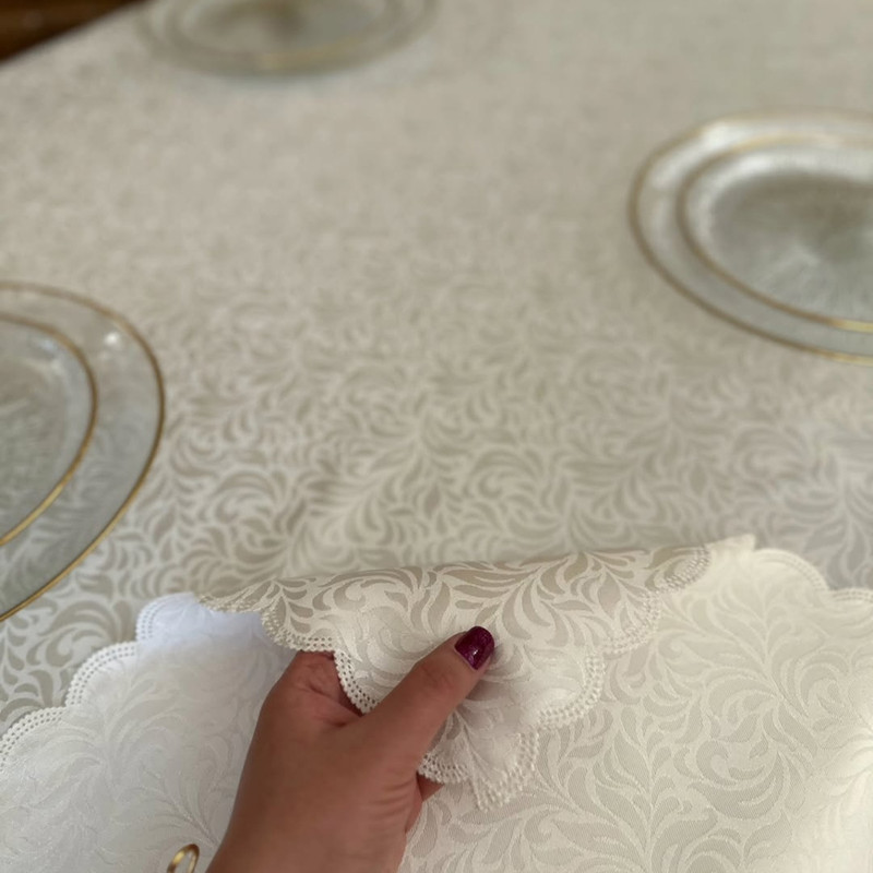 رومیزی رزین تاژ مدل پراگ سایز 320x150 سانتی‌متر