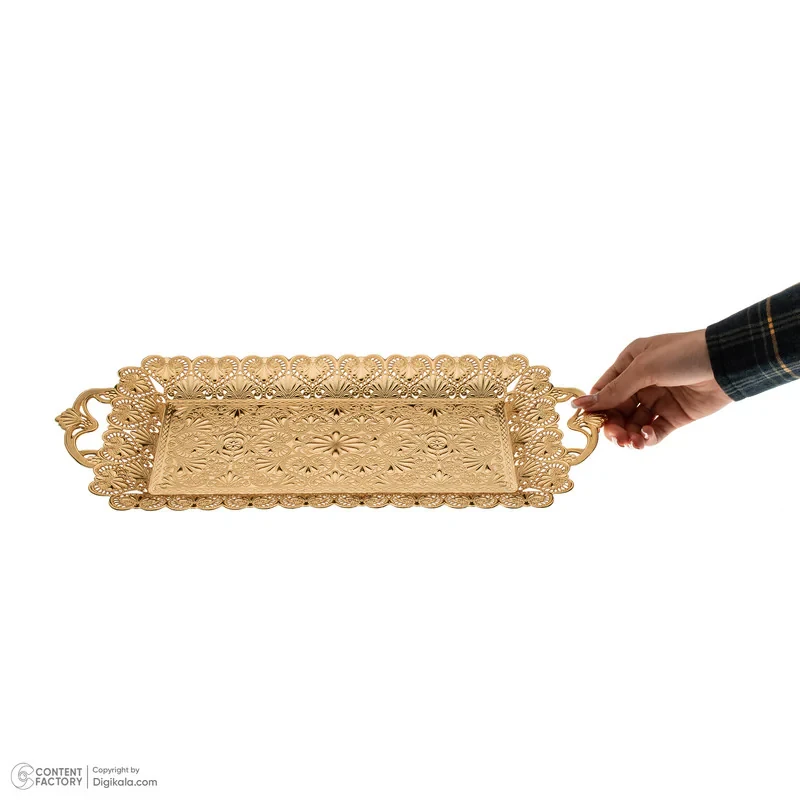 سینی مدل رولتی قلب گلدار
