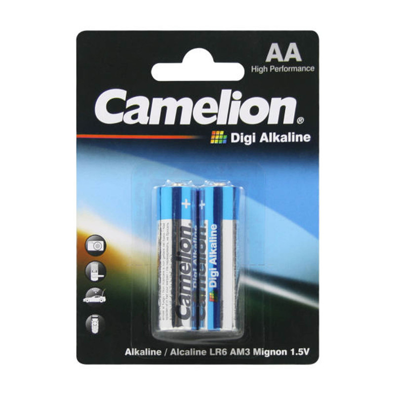 باتری نیم قلمی کملیون مدل Digi Alkaline LR03-AM4 micro بسته 2 عددی