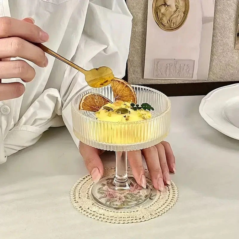 بستنی خوری طرح پایه دار مدل الیسا کد 1369n 2758 بسته شش عددی