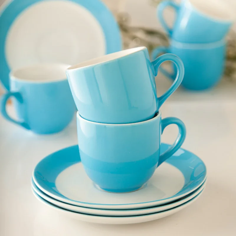 فنجان چینی زرین ایران مدل قهوه خوری ایتالیا اف 6 درجه عالی