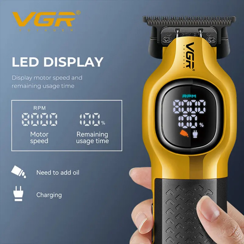 ماشین اصلاح موی سر و صورت شارژی وی جی ار مدل V-885T