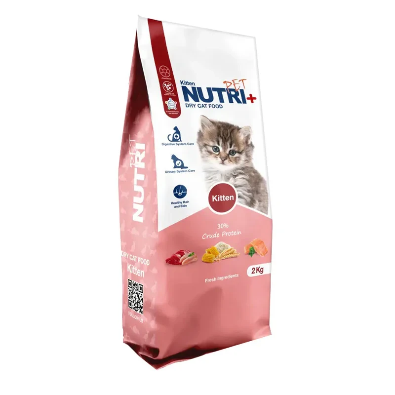 غذا خشک گربه نابالغ نوتری پت مدل kitten طعم مرغ وزن 2 کیلوگرم