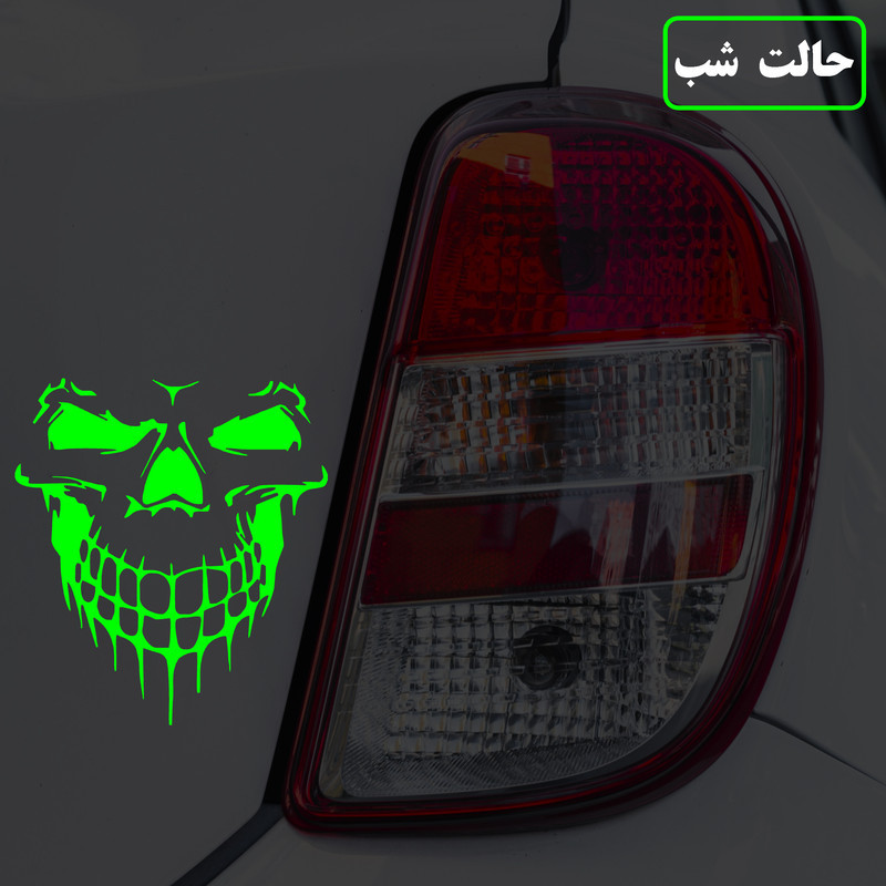 برچسب بدنه خودرو مدل شب تاب طرح روح سوار کدCK