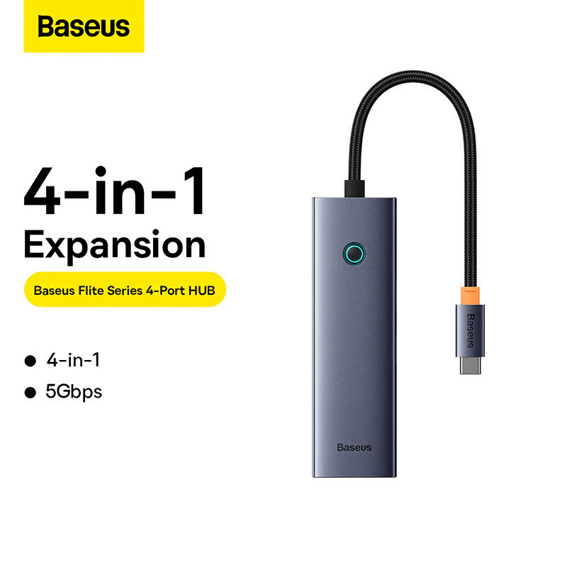 هاب 4 پورت USB-C باسئوس مدل UltraJoy Series Expansion