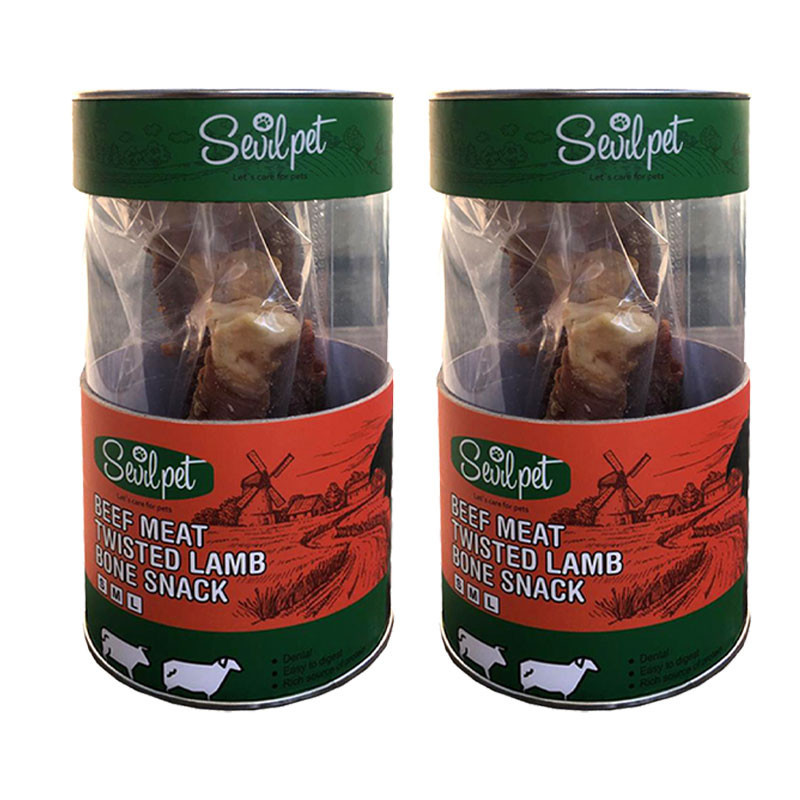 تشویقی سگ سویل پت مدل Twisted Lamb Bone وزن 100 گرم بسته دو عددی