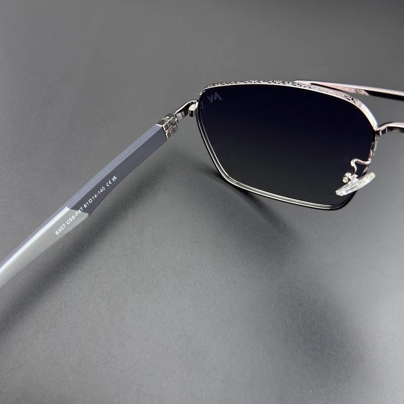 عینک آفتابی خلبانی مردانه آلبرت وگ مدل 6307C98P87 Polarized Albert Vogue
