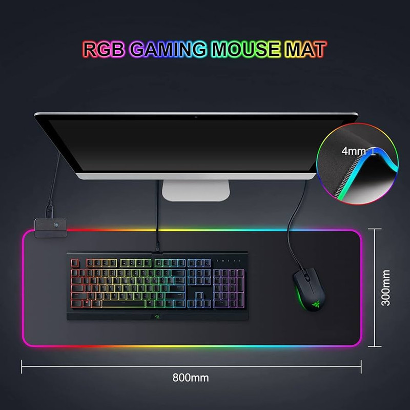 ماوس پد مخصوص بازی مدل FSD-15 RGB-80CM