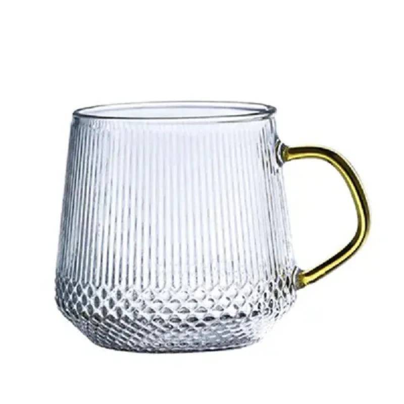 لیوان مدل طرح دار دسته رنگی کد 868