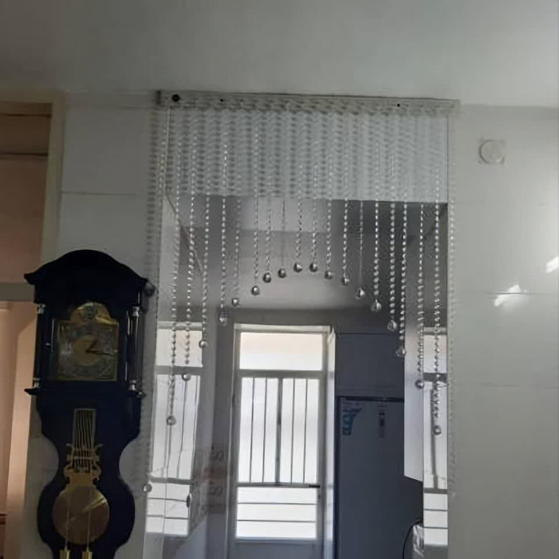 پرده ریشه ای آریا کریستال مدل هلال سایز 150x150 سانتی متر