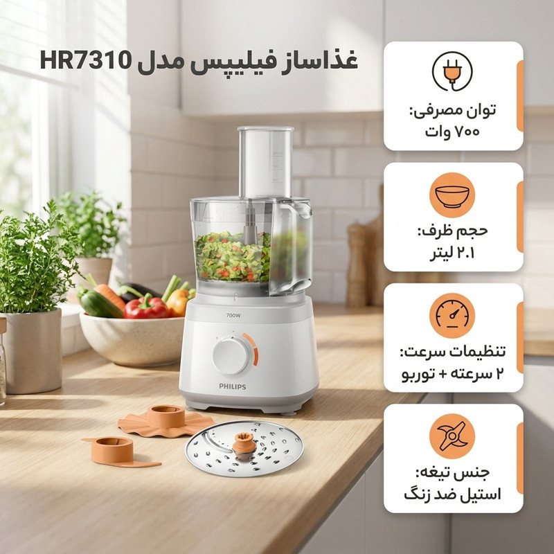 غذاساز فیلیپس مدل HR7310