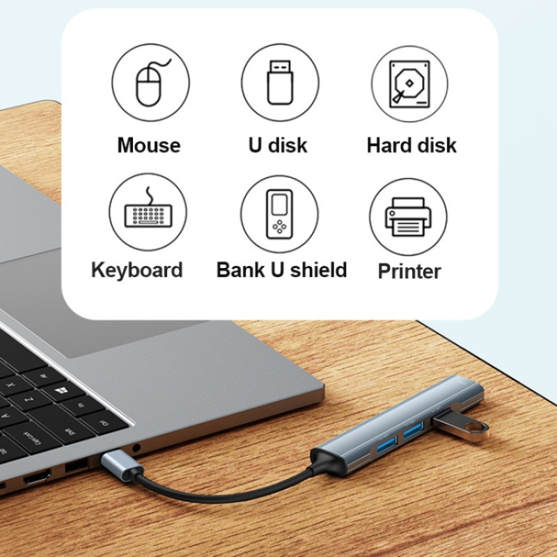 هاب 4 پورت USB-C یسیدو مدل HB17