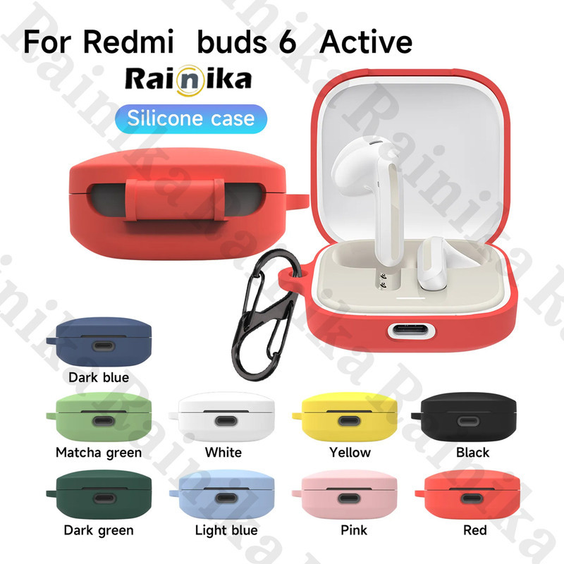 کاور رینیکا مدل Buds6 Active مناسب برای کیس هدفون بی سیم شیائومی Redmi Buds 6 Active
