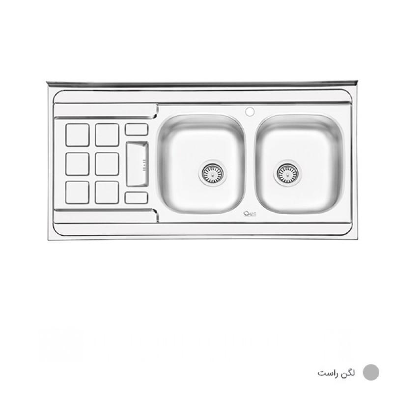 سینک ظرفشویی ایلیا استیل مدل 3021 روکار