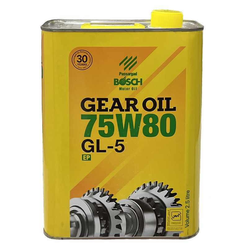 روغن گیربکس خودرو بوش مدل 75W80 GL-5 حجم 2.5 لیتر
