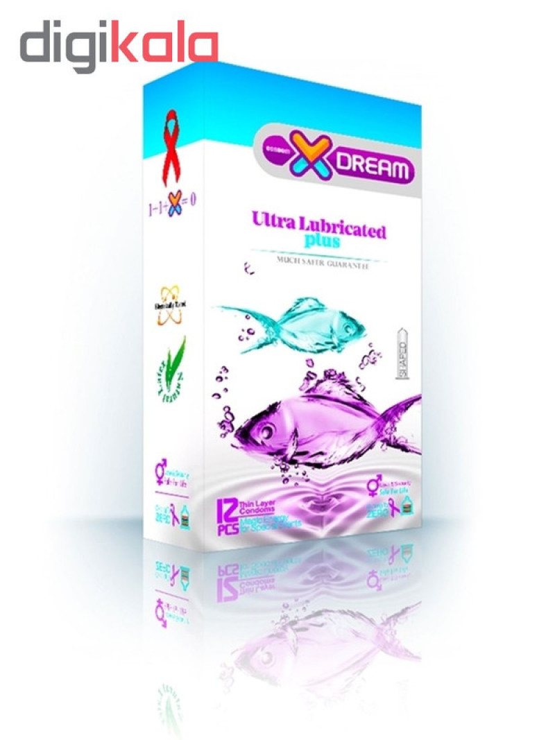 کاندوم ایکس دریم مدل Ultra Lubricated Plus بسته 12 عددی به همراه کاندوم تاخیری کدکس مدل Double Delay بسته 10 عددی