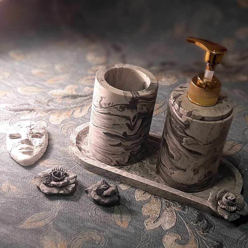 ست سرویس بهداشتی سه پارچه مدل استوانه
