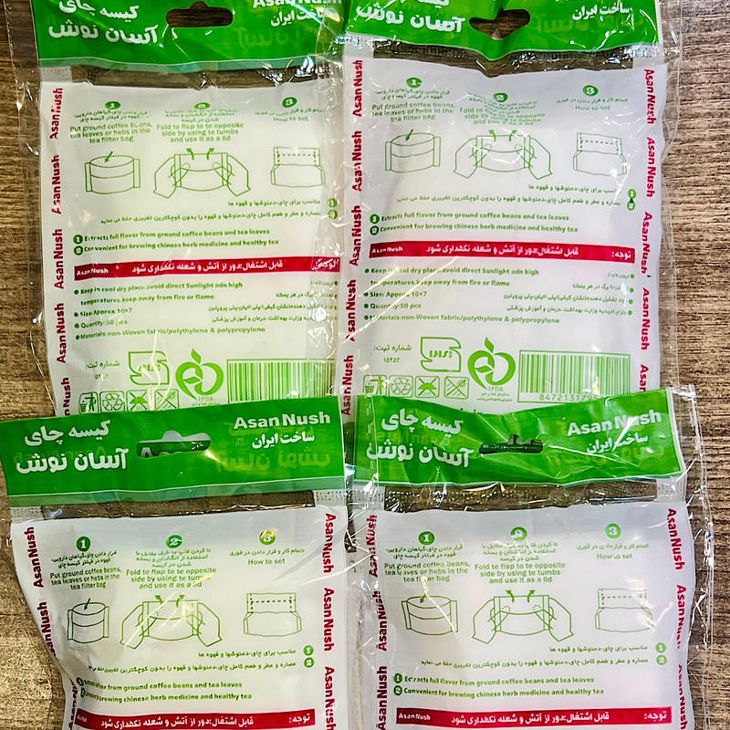 فیلتر چای آسان نوش کد 60M چهار بسته 60 عددی