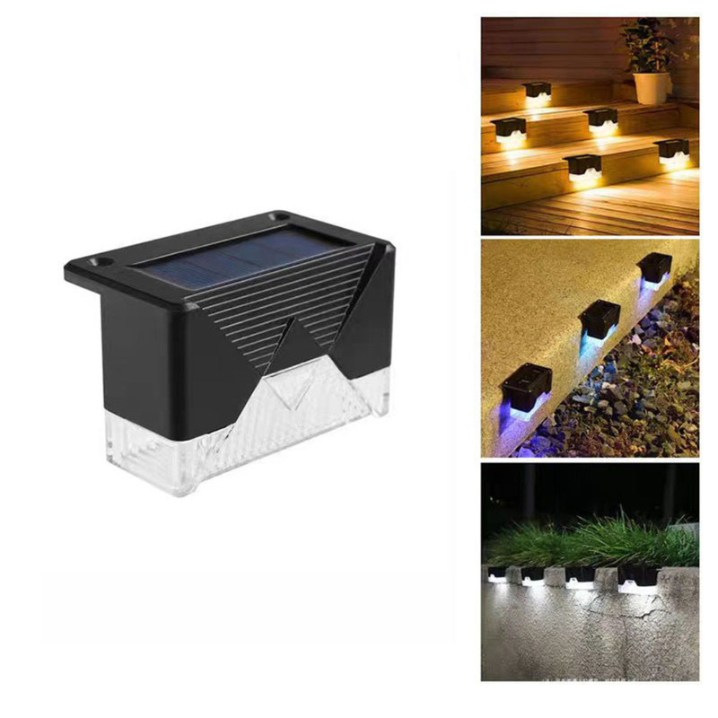 چراغ پارکی خورشیدی  طرح لب پله ای مدل SOLAR DECK LIGHTS مجموعه 12 عددی