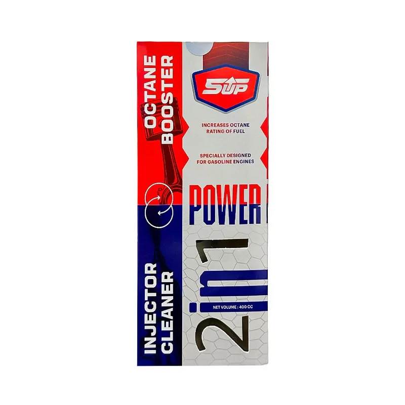 اکتان بوستر و انژکتور شوی دو کاره فایوآپ مدل Power 2 in 1 حجم 400 میلی لیتر بسته 6 عددی