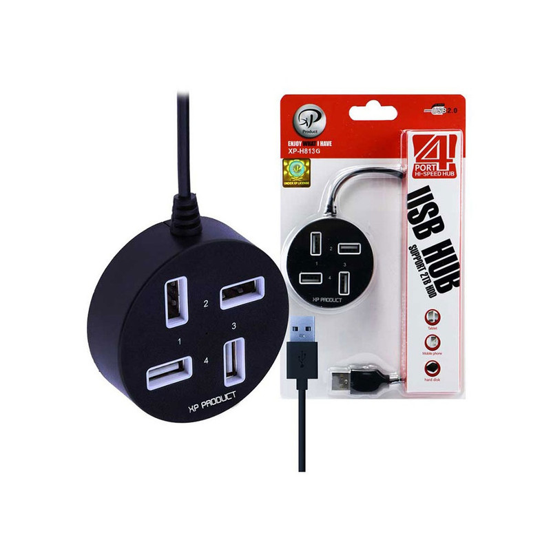 هاب USB چهار پورت ایکس پی مدل XP-H813G