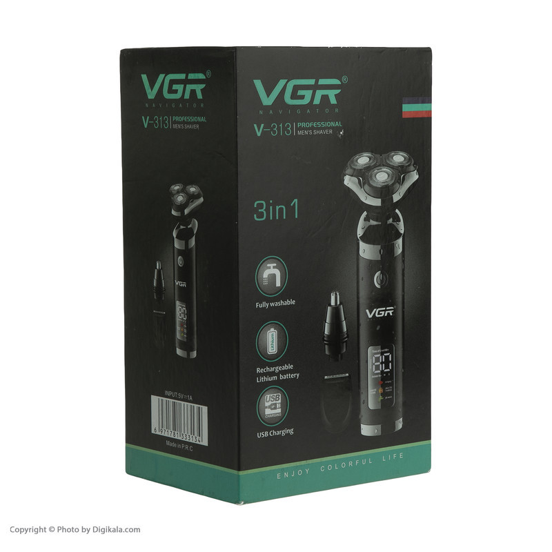 ماشین اصلاح موی صورت وی جی ار مدل V-313